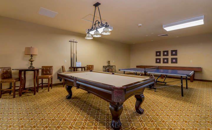 Billiards room at Paradise Village